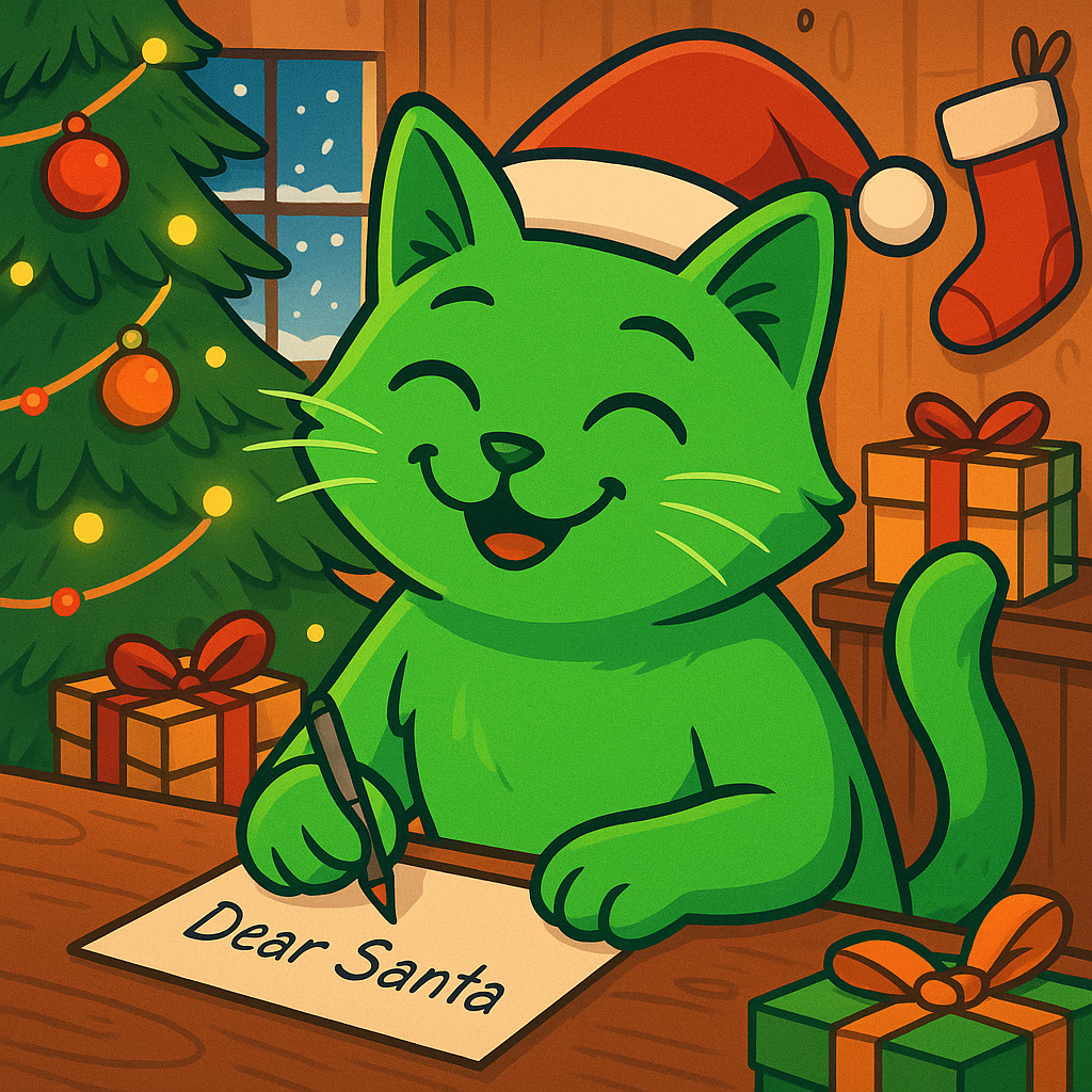 RayCat’s Christmas Letter Blank Meme Template