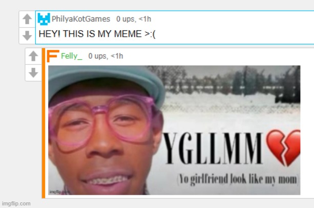Hop off my dick lil vro | made w/ Imgflip meme maker