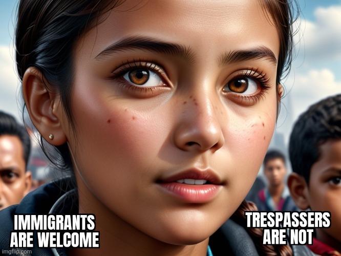 Legal Immigration | image tagged in immigrants welcome | made w/ Imgflip meme maker