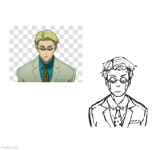 First attempt at drawing anime people | made w/ Imgflip meme maker