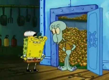 SpongeBob grin Blank Meme Template