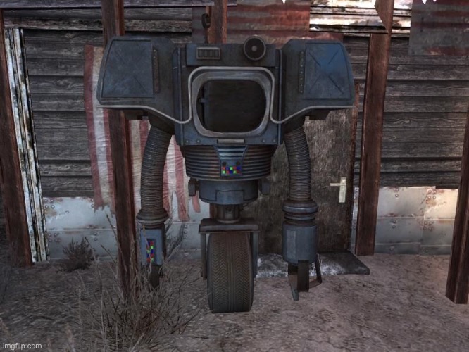 Fallout: New Vegas Securitron Robot | image tagged in fallout new vegas securitron robot | made w/ Imgflip meme maker