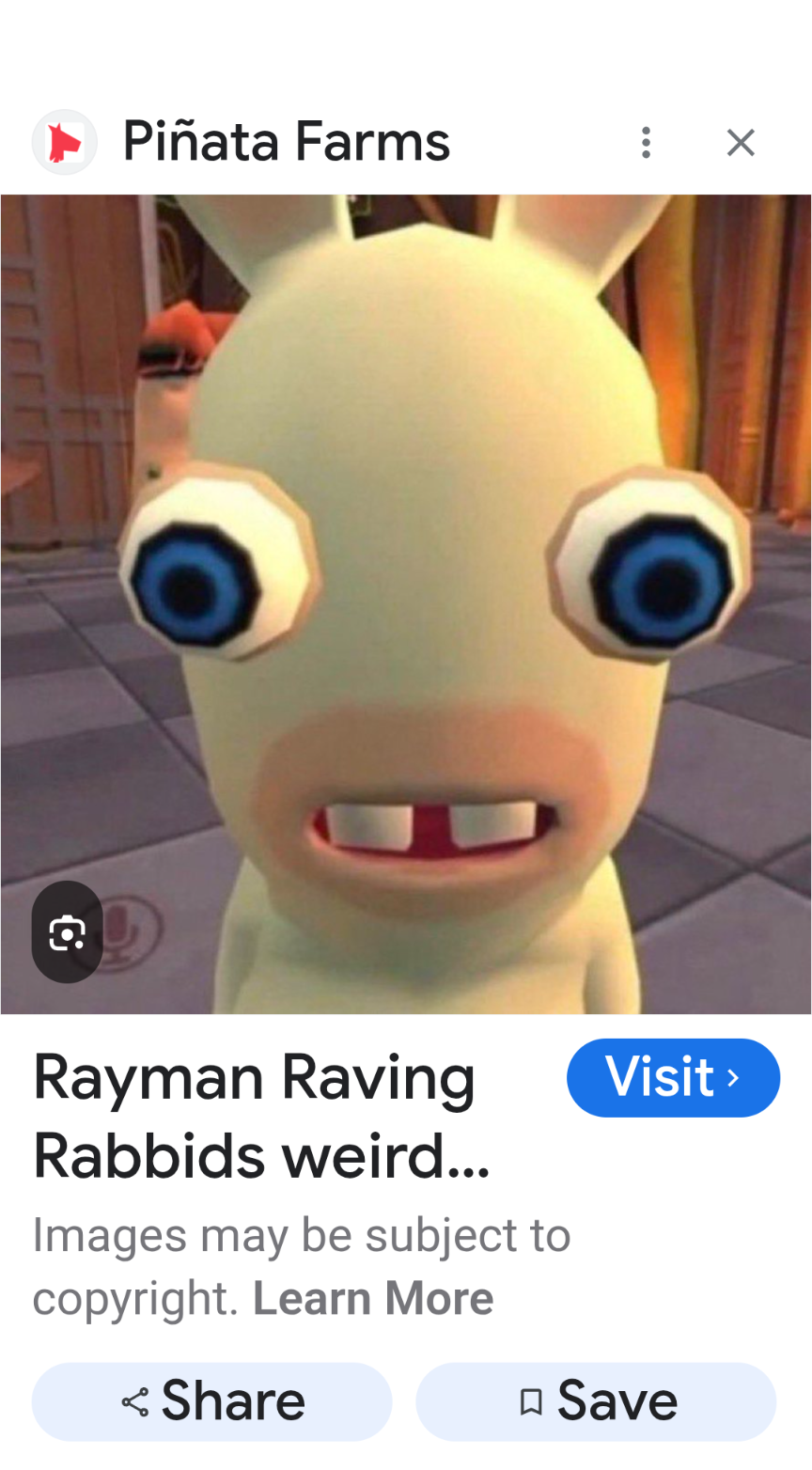 The rabbit from Mario Blank Meme Template