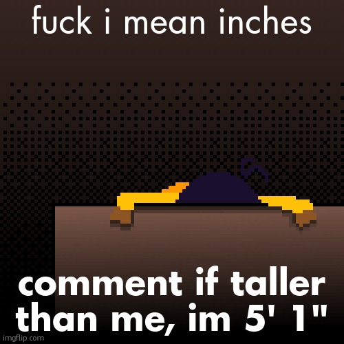 life. | fuck i mean inches; comment if taller than me, im 5' 1" | image tagged in life | made w/ Imgflip meme maker