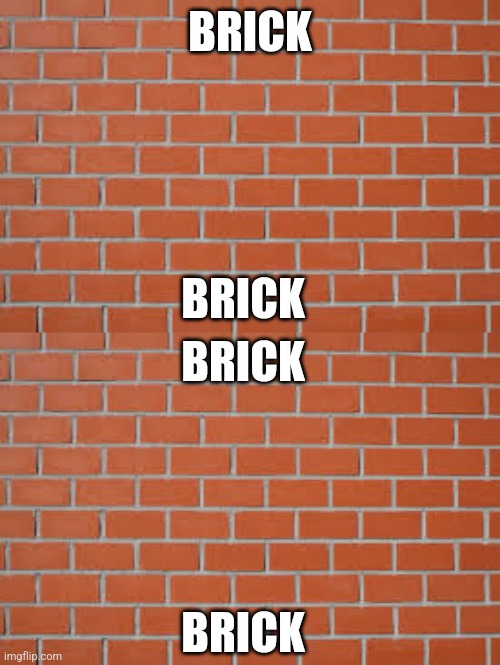 BRICK BRICK BRICK BRICK | image tagged in brick wall | made w/ Imgflip meme maker