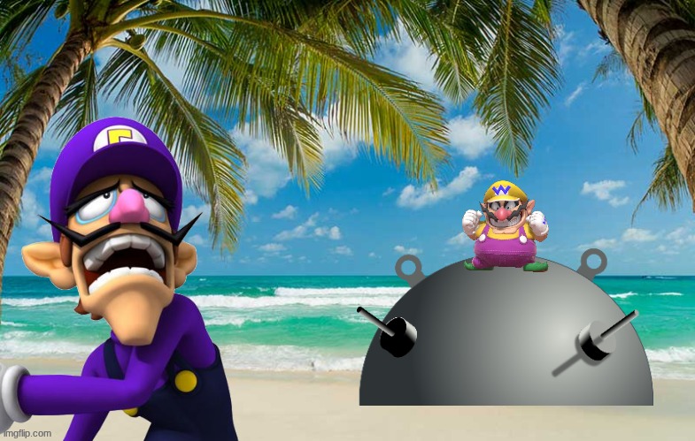 Wario dies after Waluigi fails to stop him from exploding a naval mine.mp3 | image tagged in wario dies,wario,waluigi,mine,naval mine | made w/ Imgflip meme maker