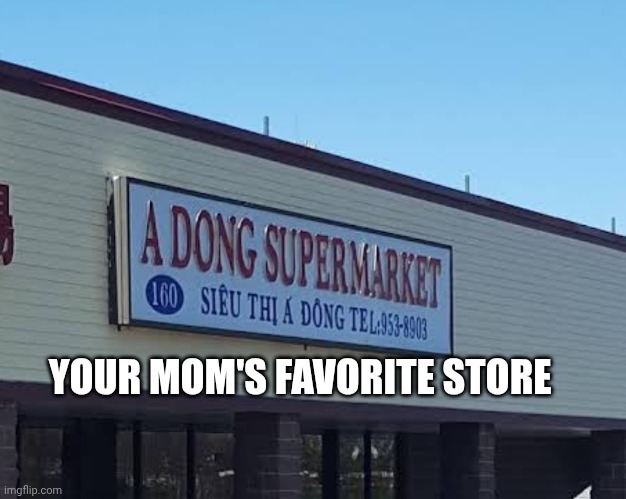 YOUR MOM'S FAVORITE STORE | image tagged in your mom,penis,jokes | made w/ Imgflip meme maker