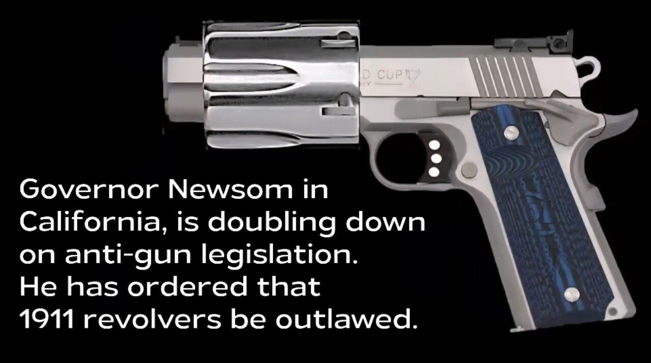 1911 revolver Blank Meme Template