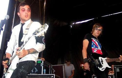 mikey way looking at frank iero Blank Meme Template