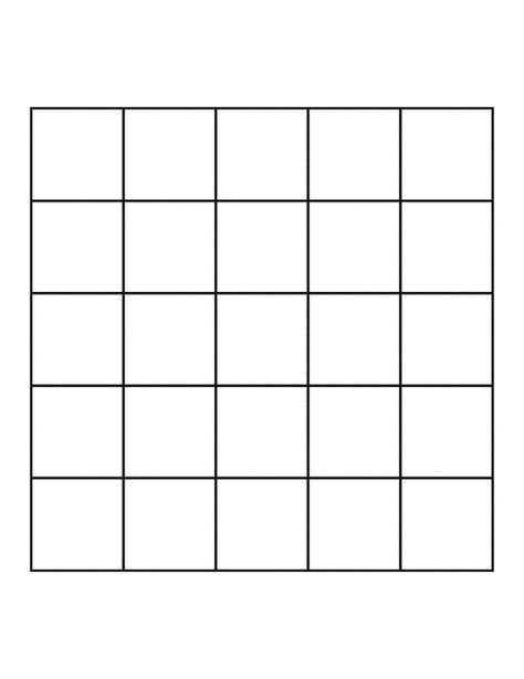 Bingo Card Blank Meme Template