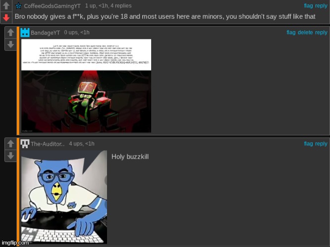 There are two types of people replying to comments (feat. The-Auditor.) | image tagged in images | made w/ Imgflip meme maker