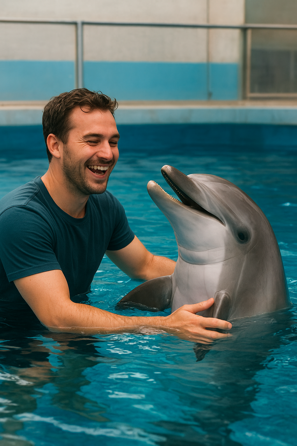 Man with Porpoise Blank Meme Template