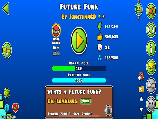 I am back. | image tagged in geometry dash | made w/ Imgflip meme maker