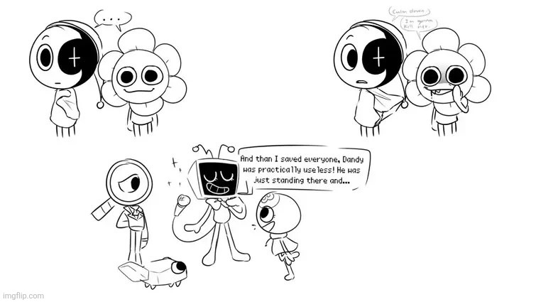 Vee's story.mp3 | image tagged in dandy's world,vee,dandy,dandicus dancifer,astro | made w/ Imgflip meme maker