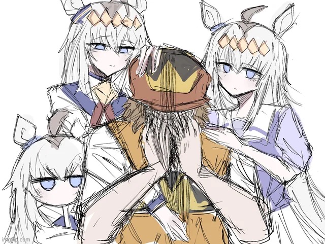 I'm going to Oguri | image tagged in idk the game but really peak art | made w/ Imgflip meme maker
