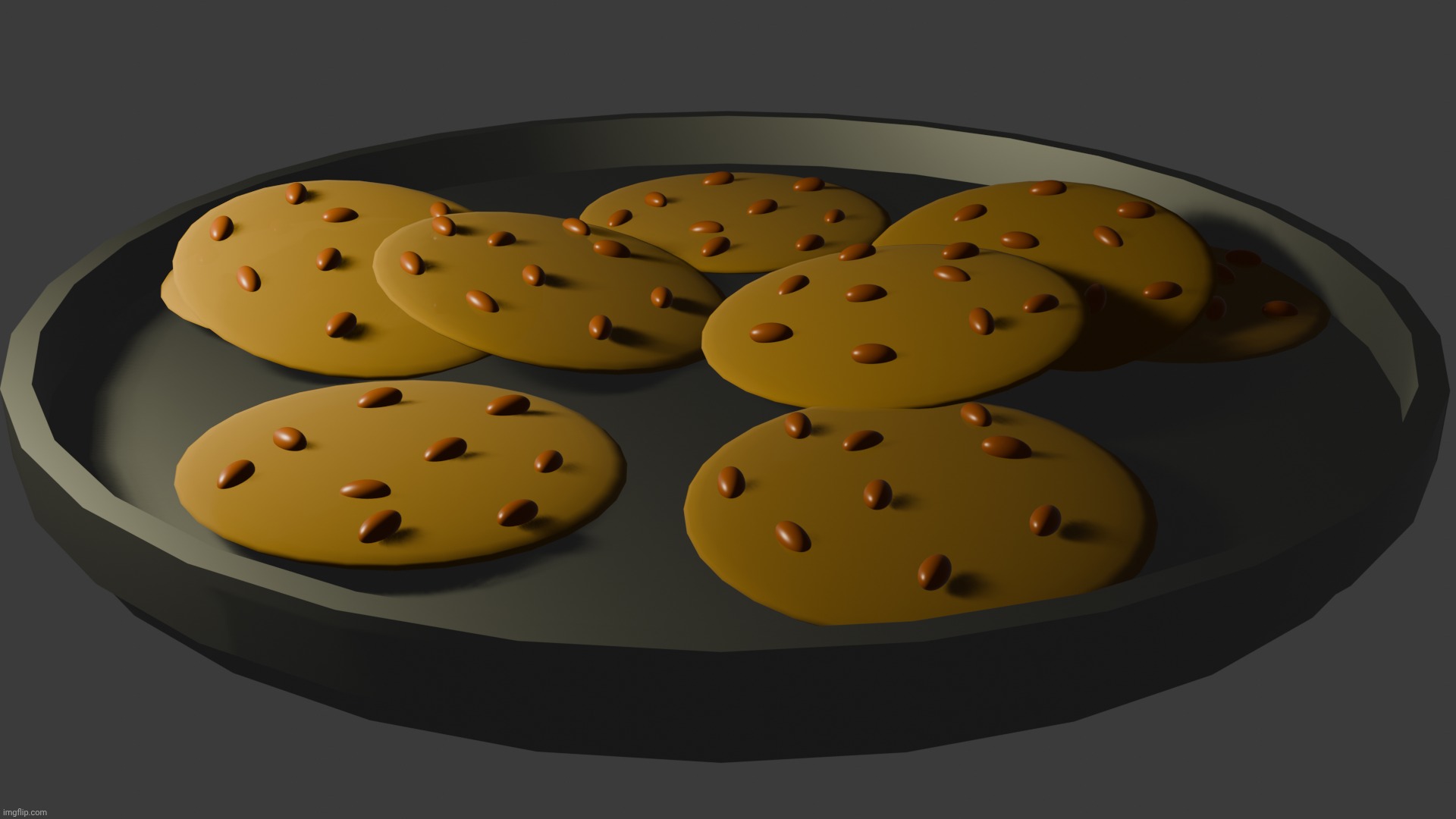 Got blender and made some cookies. I did these from memory after making one with a tutorial | made w/ Imgflip meme maker