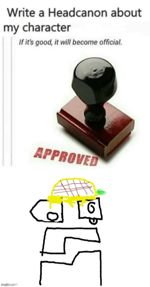 image tagged in write a headcannon about,pineapplr | made w/ Imgflip meme maker