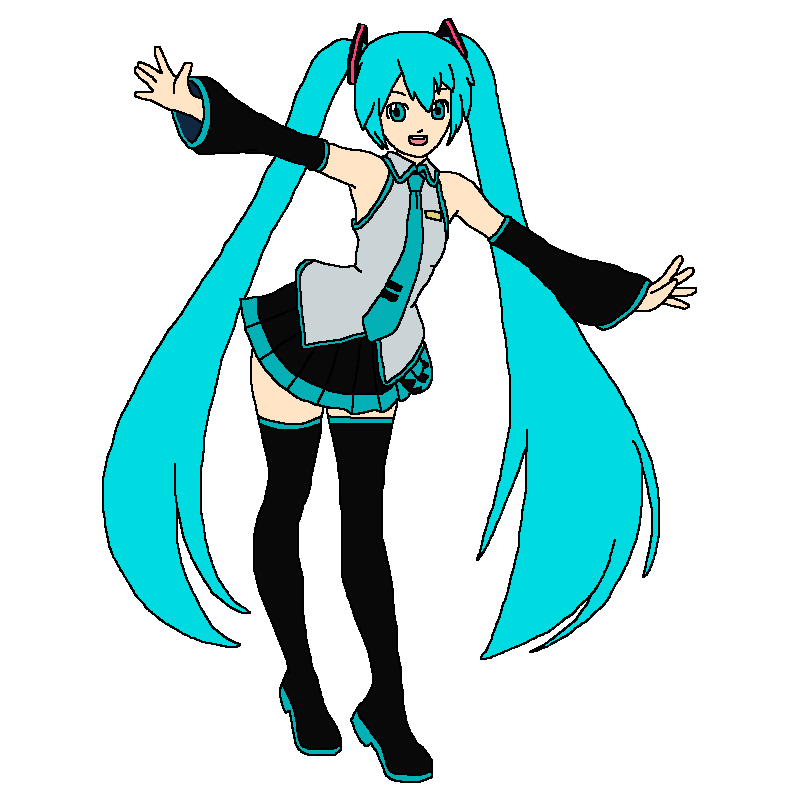 085. Hatsune Miku Meme Template