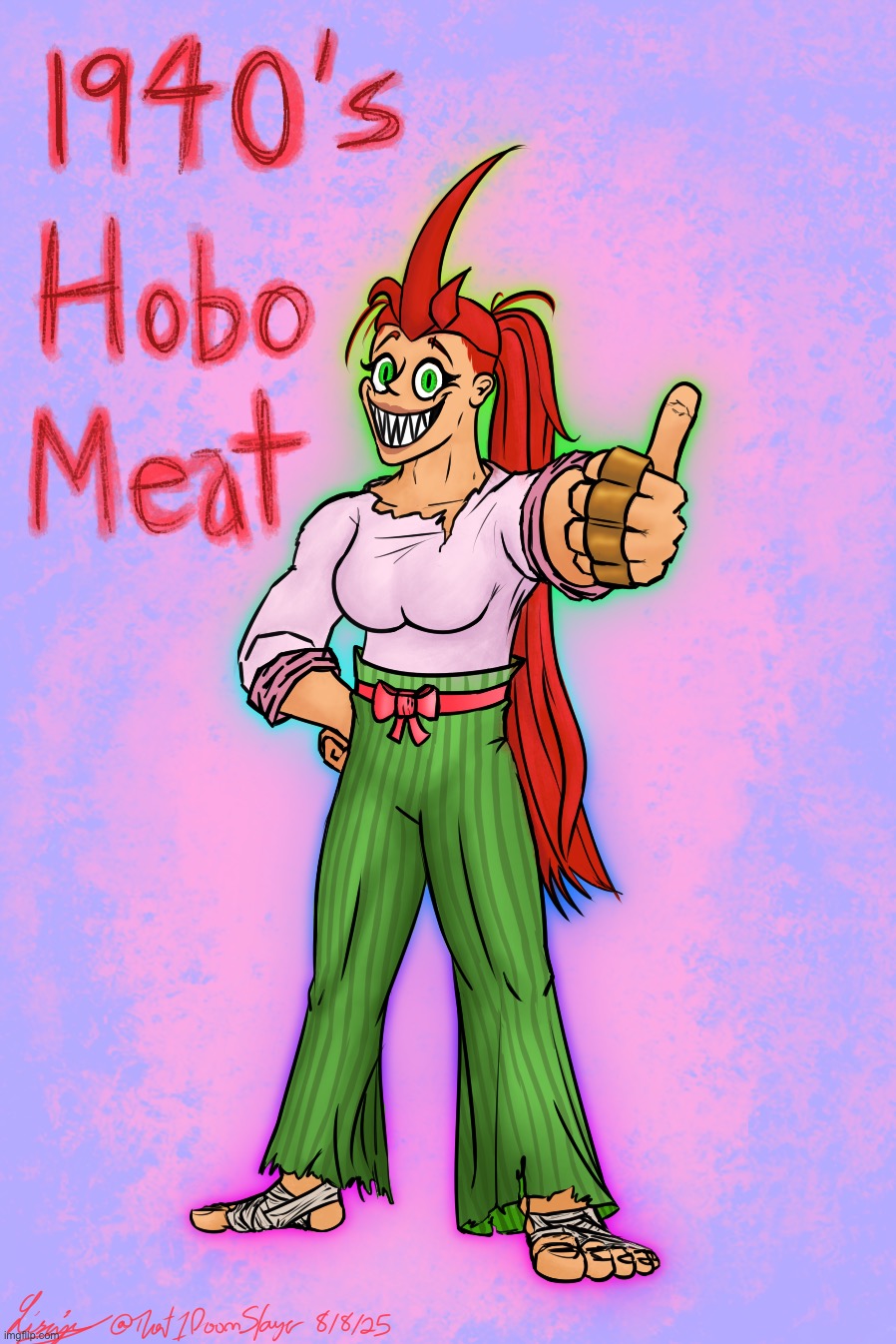 1940s HOBO MEAT JUMPSCARE | image tagged in idk what to put here,i feel lazy with the tags today | made w/ Imgflip meme maker