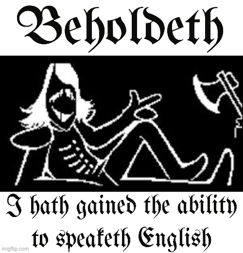 The font is from google fonts, link in comments | image tagged in rouxls kaard,english | made w/ Imgflip meme maker