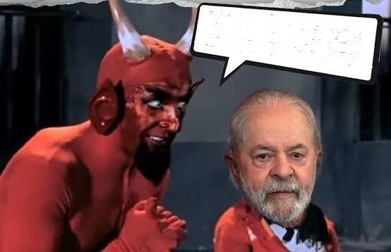 Lula e Diabo Blank Meme Template
