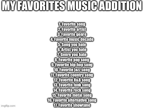 this should be fun | image tagged in my favorites music addition | made w/ Imgflip meme maker