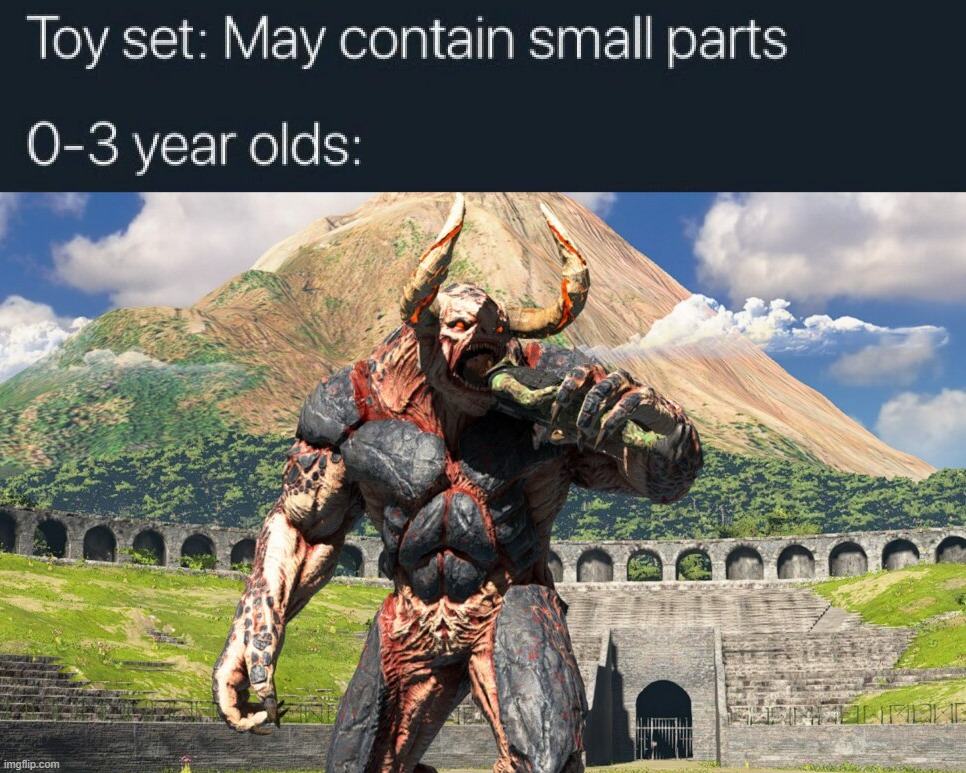 (game: Serious Sam 4) | image tagged in serious sam,game,funny,memes,little shits,kids | made w/ Imgflip meme maker