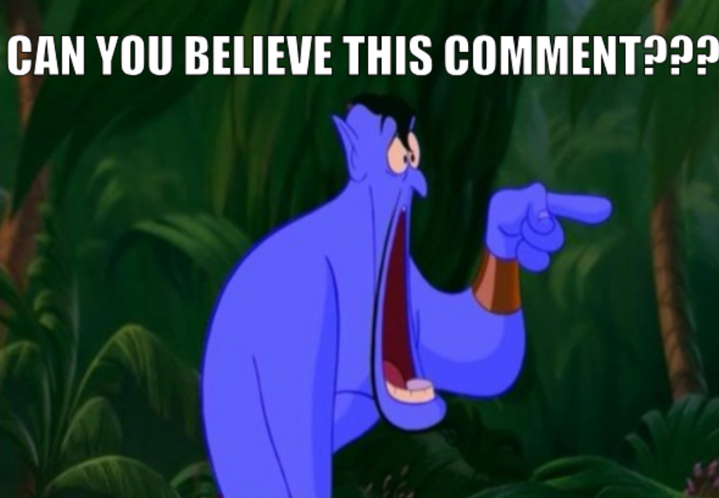 Can you believe this comment??? Blank Meme Template