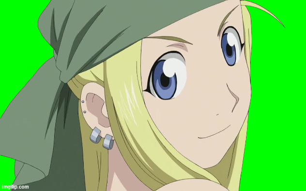 winry icon | image tagged in light green background color,anime,icons,fullmetal alchemist,winry | made w/ Imgflip meme maker