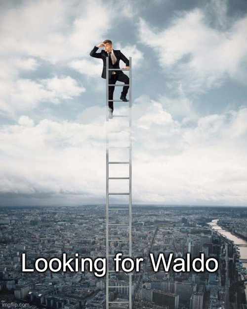 Ladder | Looking for Waldo | image tagged in ladder | made w/ Imgflip meme maker