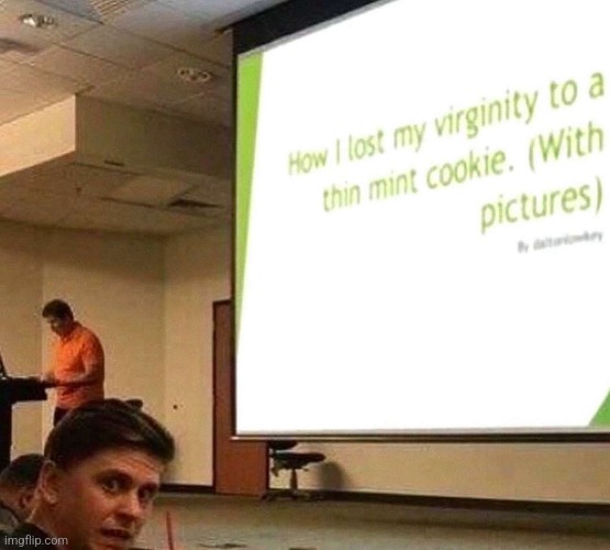 tasty. | image tagged in thin mints,presentation,ah yes | made w/ Imgflip meme maker