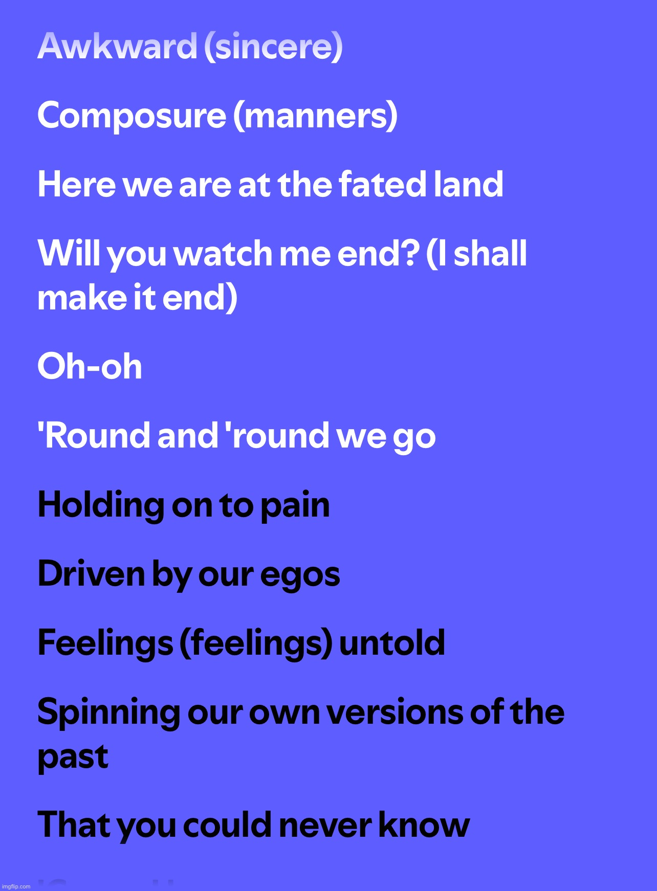 guess the song WITHOUT searching up the lyrics | made w/ Imgflip meme maker