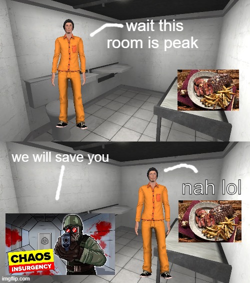 recreating dreams part 24 | wait this room is peak; we will save you; nah lol | made w/ Imgflip meme maker