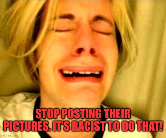 Leave Britney Alone | STOP POSTING THEIR PICTURES. IT’S RACIST TO DO THAT! | image tagged in leave britney alone | made w/ Imgflip meme maker