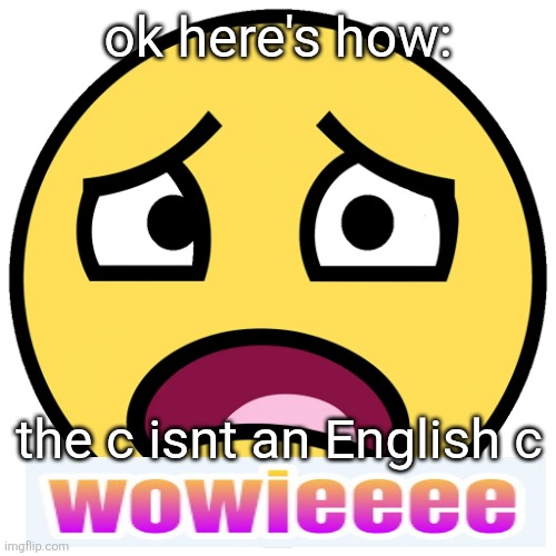 what the fuck (slightly improved | ok here's how:; the c isnt an English c | image tagged in what the fuck slightly improved | made w/ Imgflip meme maker