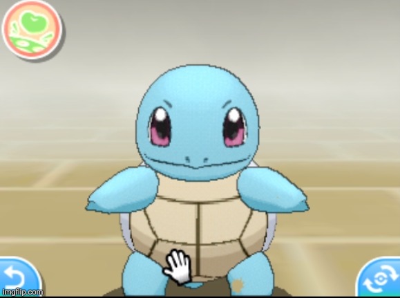 I accidentally took a screenshot while grooming my squirtle and now it looks weird | made w/ Imgflip meme maker