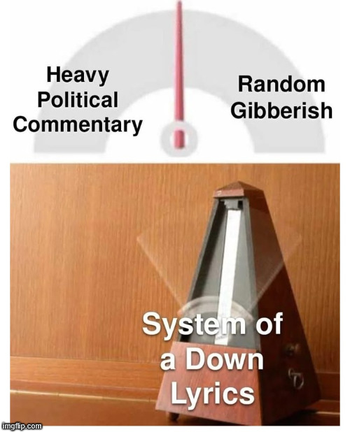 System of a Down | image tagged in music,meme,lattice climbing,system of a down,latticeclimbing,free climbing | made w/ Imgflip meme maker
