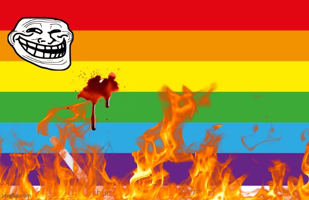 I destroy LGBTQ flag | image tagged in lgbtq | made w/ Imgflip meme maker