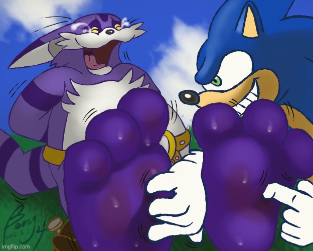 Big the cat tickled | image tagged in big the cat tickled | made w/ Imgflip meme maker