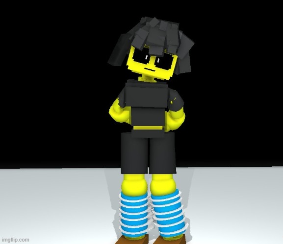 Finished her model XDDD | made w/ Imgflip meme maker