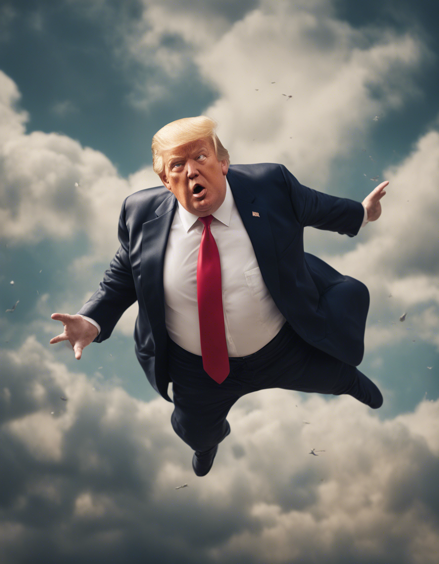 Trump in freefall, taking the American economy with him Blank Meme Template