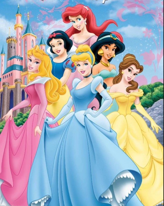 6 Disney Princesses Blank Meme Template
