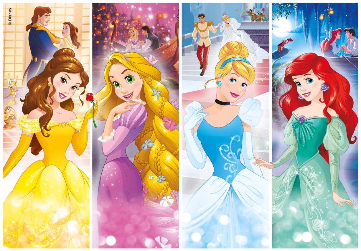 Belle Raphael Cinderella and Ariel Blank Meme Template