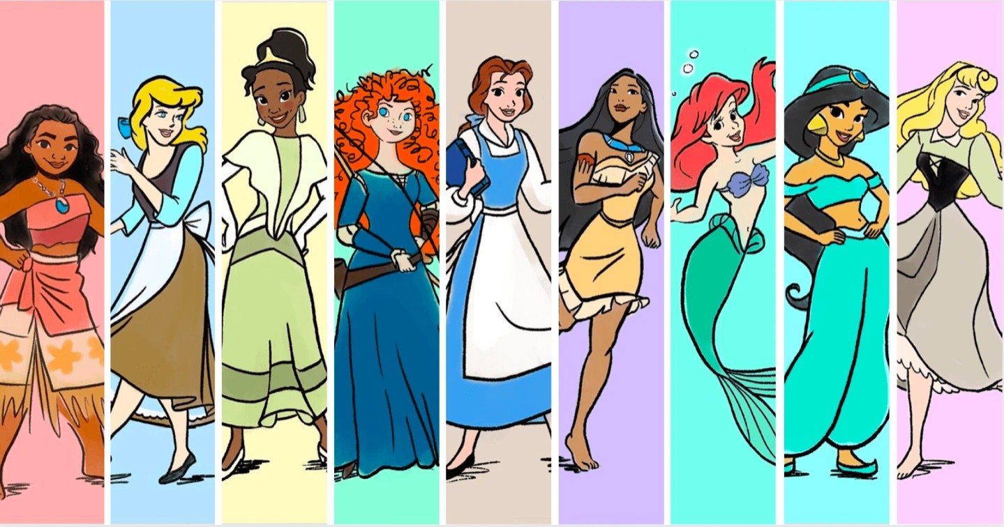 Disney Princess Wallpaper Blank Meme Template
