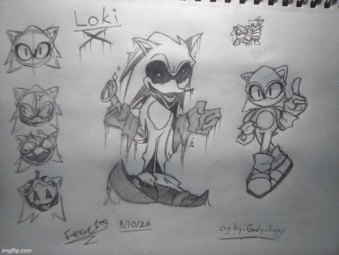 Fanart of Loki X (OC credits to: Goofy_Eggy) | made w/ Imgflip meme maker