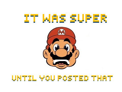 Super Mario Bros Super Show Meme Blank Meme Template