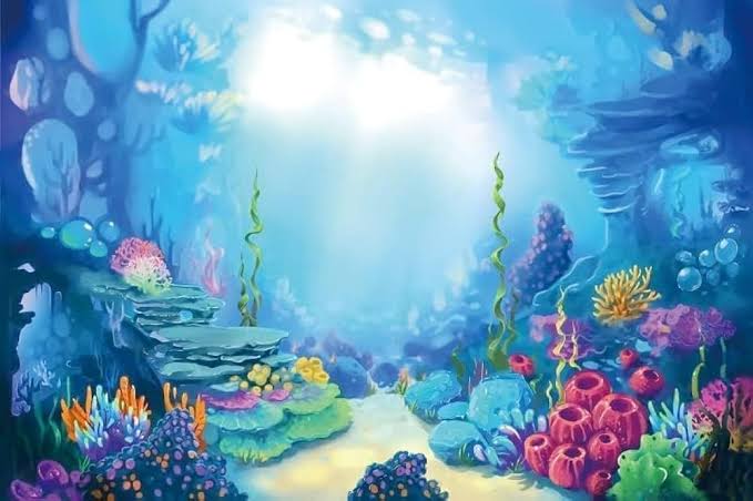 Yeele 10x8ft Under The Sea Backdrop for Photography Wonderland U Blank Meme Template