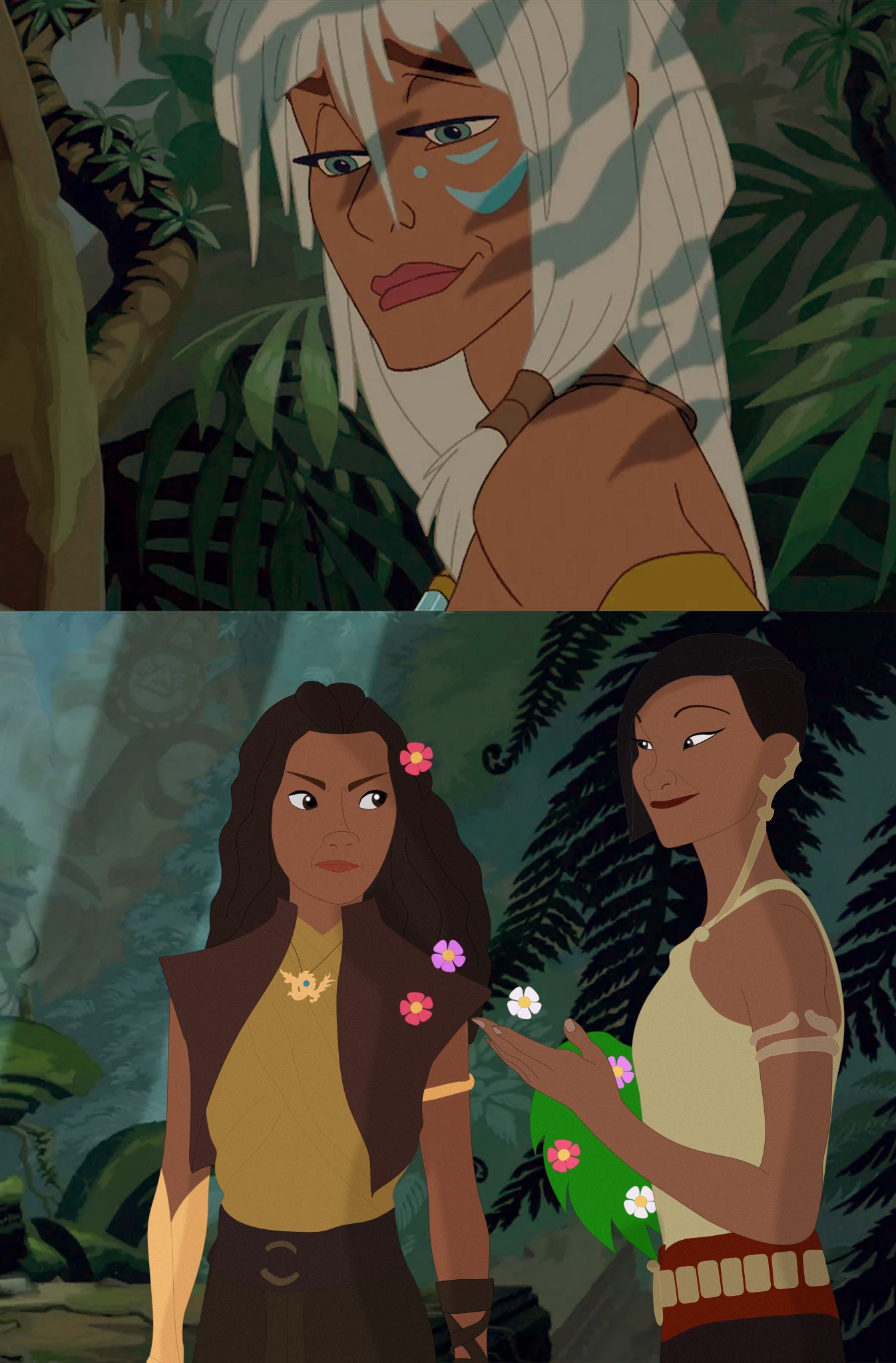 BG - Raya loves me, she loves me not Blank Meme Template