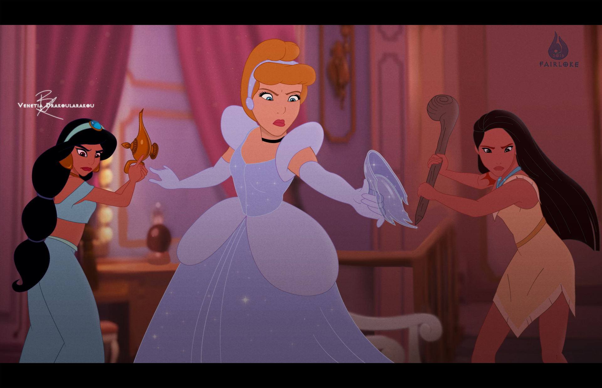 Defensive Princesses Blank Meme Template
