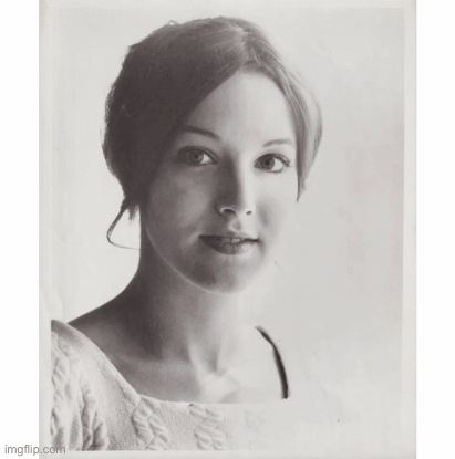 Colorized 1970 headshot | image tagged in gifs,headshot,1970,patricia mattick,pattye mattick | made w/ Imgflip images-to-gif maker